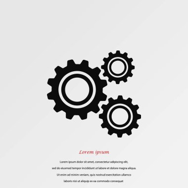 dişli simge vektör