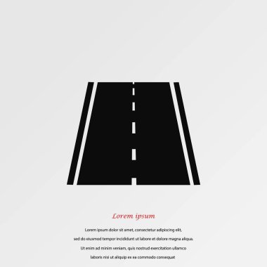 yol simgesi, vektör