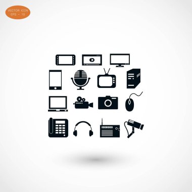 serisi simge seti ve mobil cihazlar.