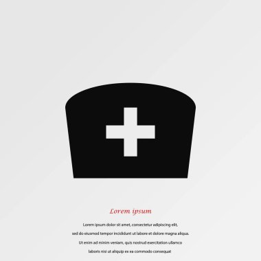 Düz hemşire simgesi