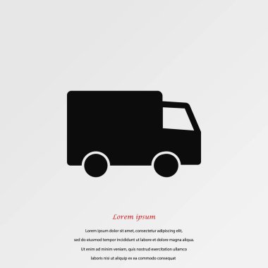 Kamyon Vektörü Simgesi 