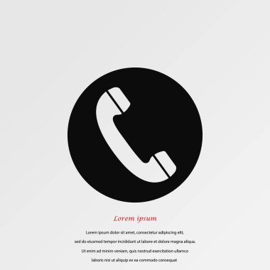 telefon alıcısı vektör simgesi