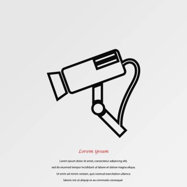 Gözetim kamerası vektör simgesi