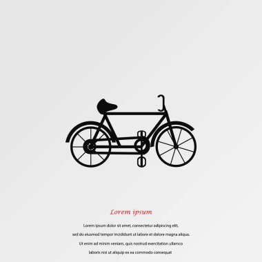 Bisiklet vektör simgesi