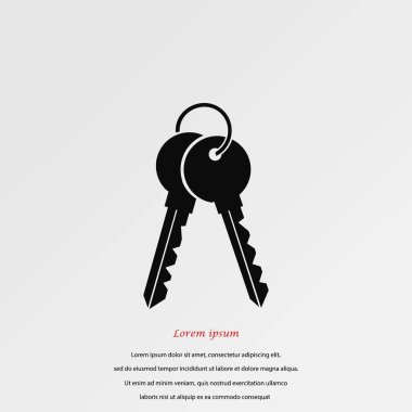 Anahtarları simge vektör