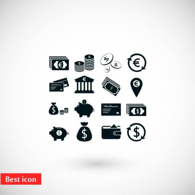 Finans simgeler vektör