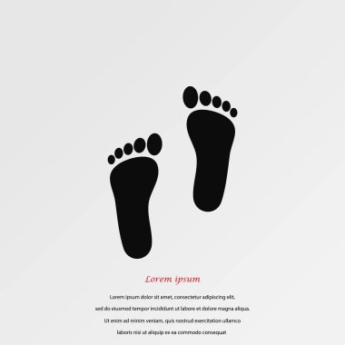 Ayak vektör simgesi