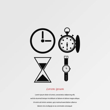 Saatler simgeler vektör