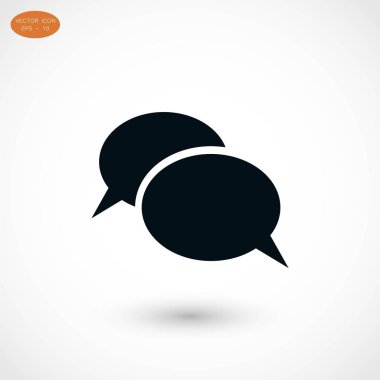 iletişimin bir düz simgesi