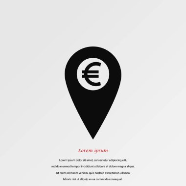 İşaret konum simgesini Euro simgesi
