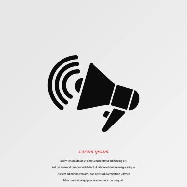 Hoparlör simgesi vektör
