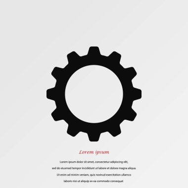 dişli simge vektör