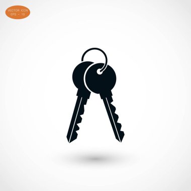 Anahtarları simge vektör