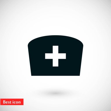 Düz hemşire simgesi