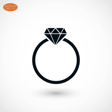 Yüzük simge vektör