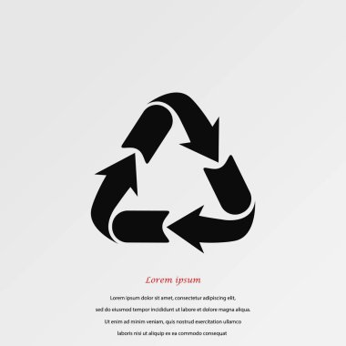 geri dönüşüm işareti simgesi