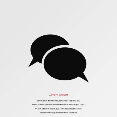 iletişimin bir düz simgesi