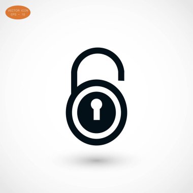 Kilit simge vektör