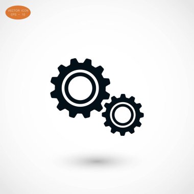 dişli simge vektör