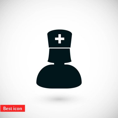 Hemşire simge vektör