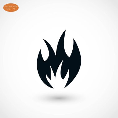 Yangın simge vektör