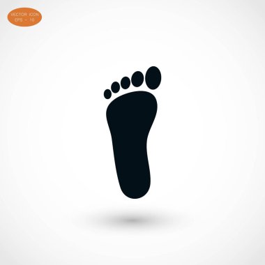Ayak vektör simgesi