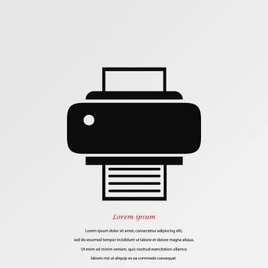 Yazıcı simgesi vektör