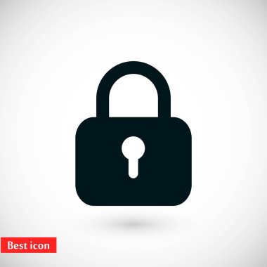 asma kilit simgesi vektör