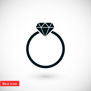 Yüzük simge vektör