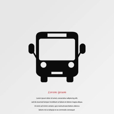 otobüs simge vektör