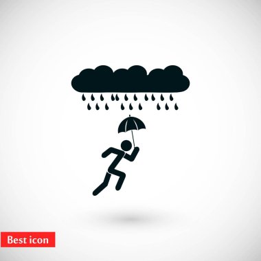 Yalnız yağmur simgesi