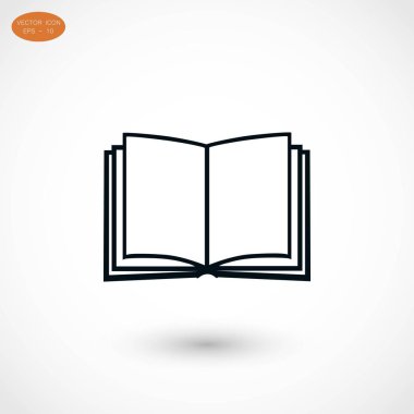 kitap simgesi beyaz arkaplanda izole edildi