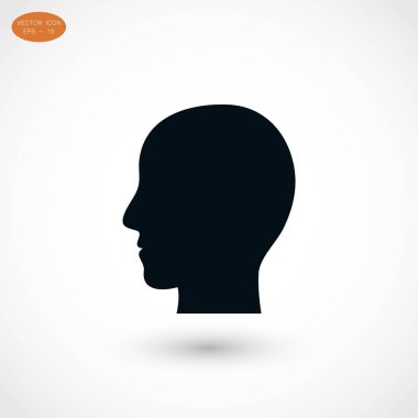 Kafa vektör simgesi