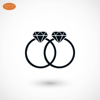 Yüzük vektör simgesi