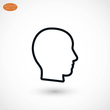 Kafa vektör simgesi