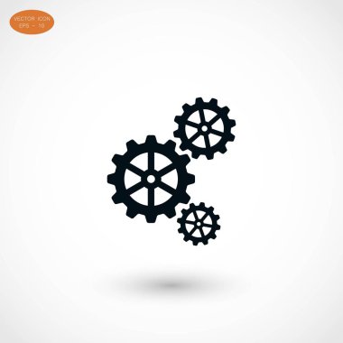 dişli simge vektör