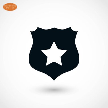 Kalkan işareti vektör simgesi