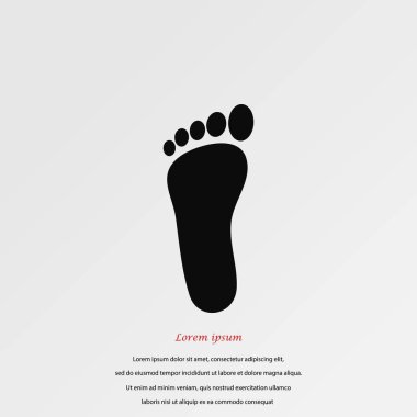 Ayak vektör simgesi