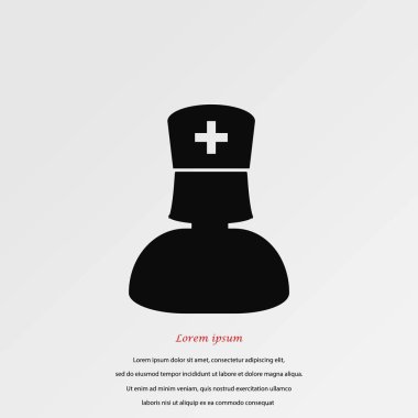 Hemşire simge vektör