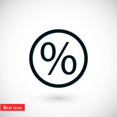 yüzde simge vektör