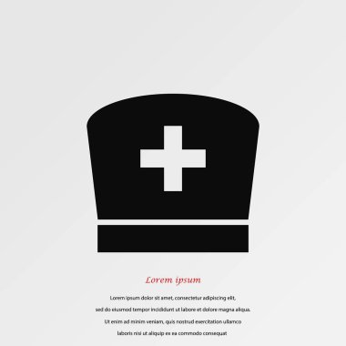 Düz hemşire simgesi