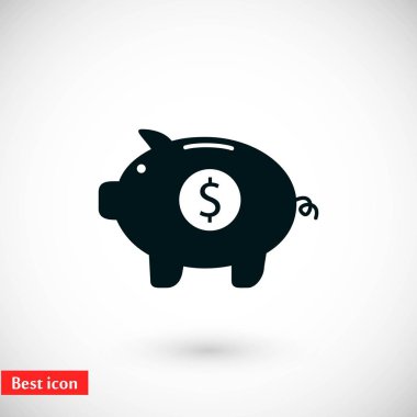 domuzcuk banka vektör simgesi