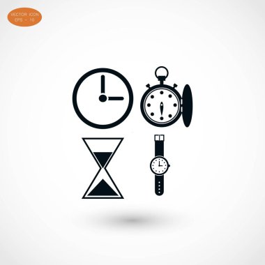 Saatler simgeler vektör