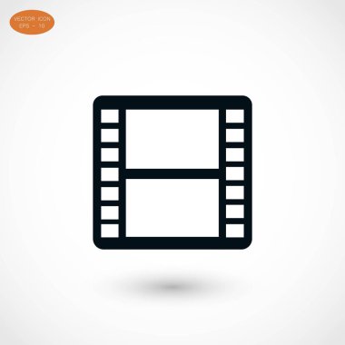 film film şeridi vektör simgesi