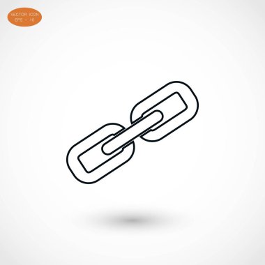 Zincir bağlantı simge vektör