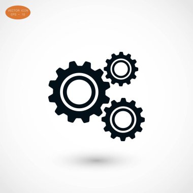 dişli simge vektör