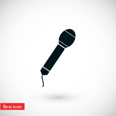 Mikrofon vektör simgesi