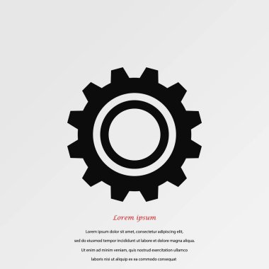 dişli vektör simgesi