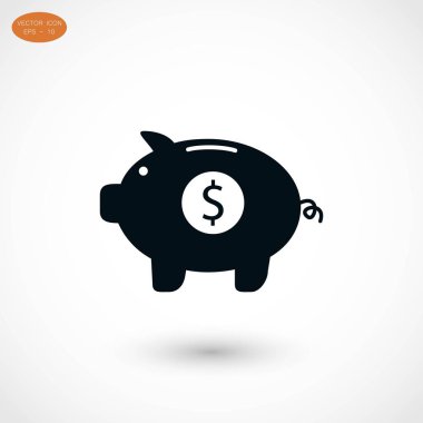 domuzcuk banka vektör simgesi