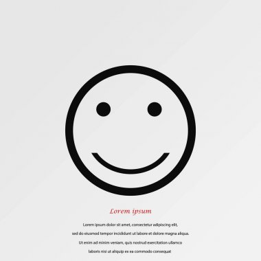 gülümsüyor simge vektör